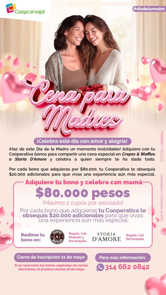 Venta bonos Día de la Madre 2025
